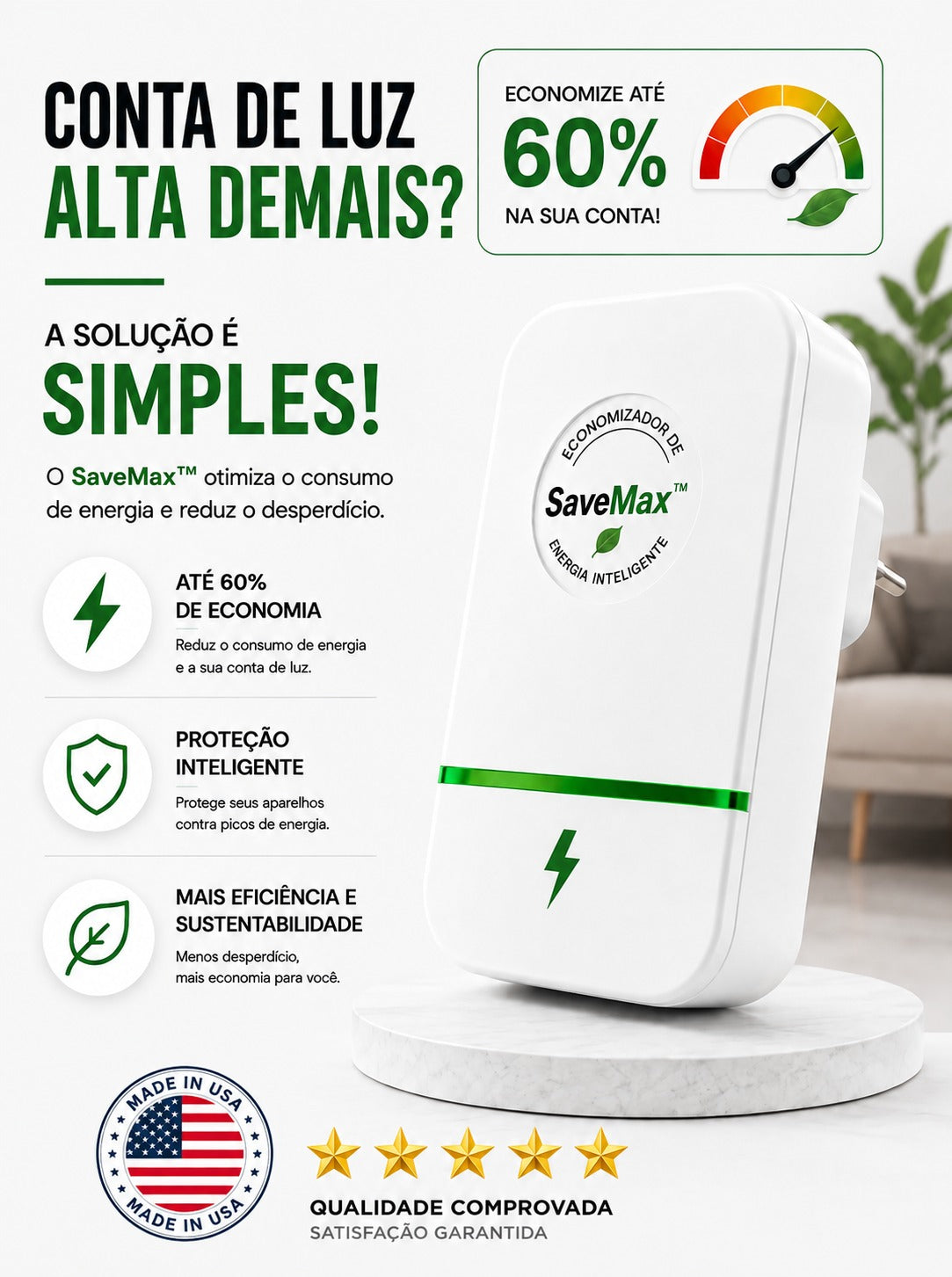 ElectroMax™ — Economizador Inteligente de Energia