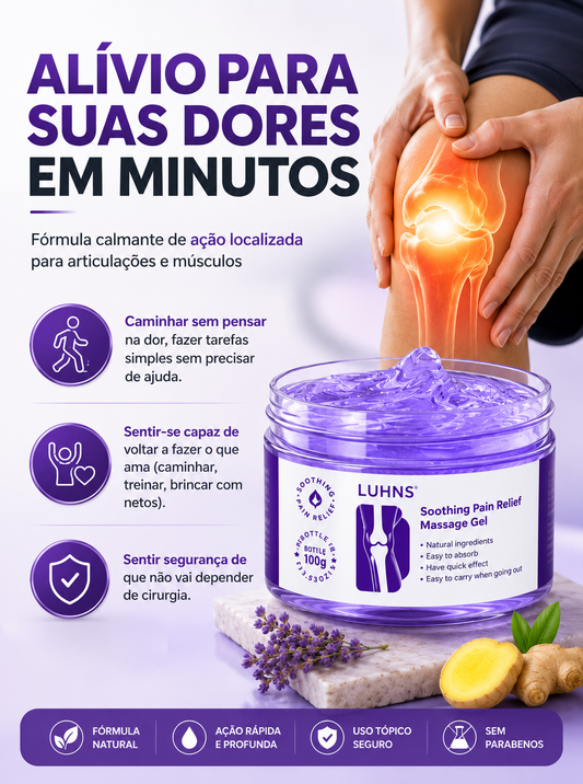 LUHNS - Gel analgésico para Musculos e Articulações